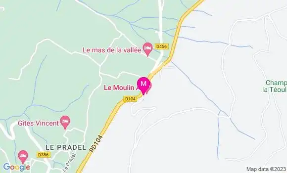 Localisation Restaurant  Le Moulin A