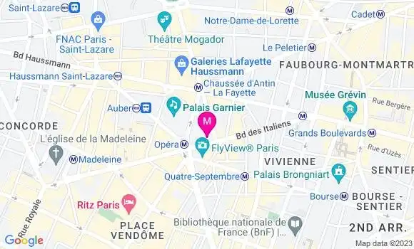 Localisation Restaurant  Le Grand Café Capucines