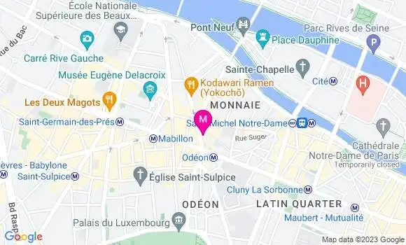 Localisation Restaurant  Le Procope