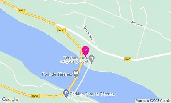 Localisation Restaurant  Térénez Café