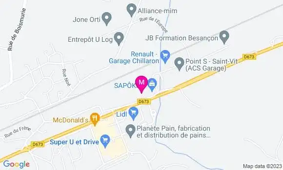 Localisation Restaurant  Chez David Traiteur