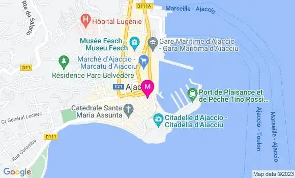 Localisation Pizzeria La Pizza