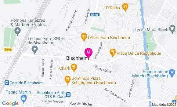Localisation Pizzeria La Sicilia