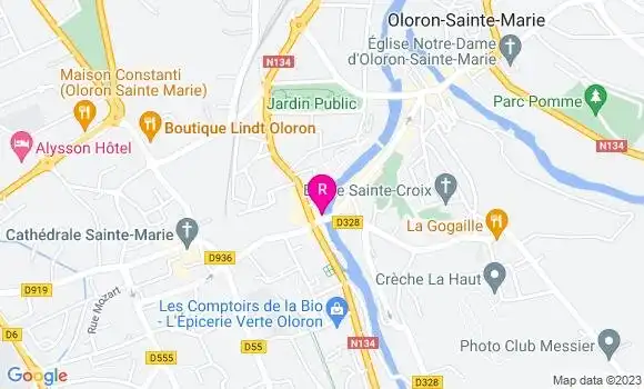 Localisation Le Bistrot du Pont