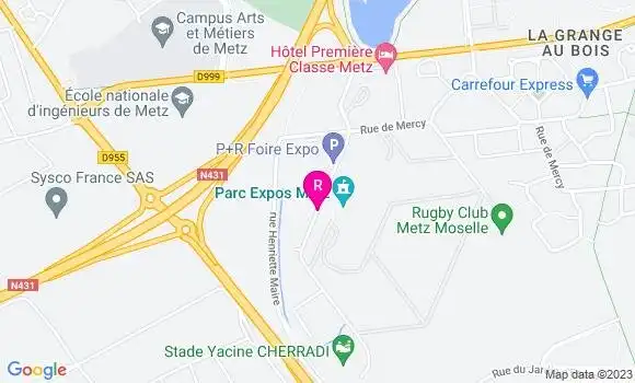 Localisation Restaurant  La Grange au Parc