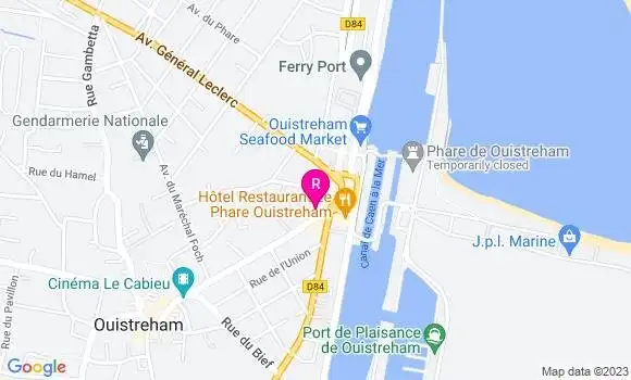 Localisation Restaurant  Le Channel