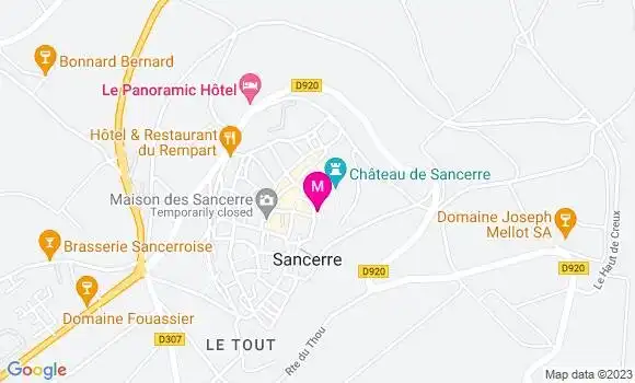 Localisation Pizzeria Sacripanti
