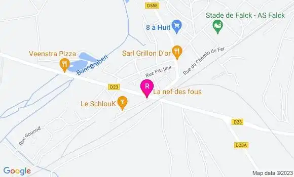 Localisation Restaurant Bar La Nef des Fous