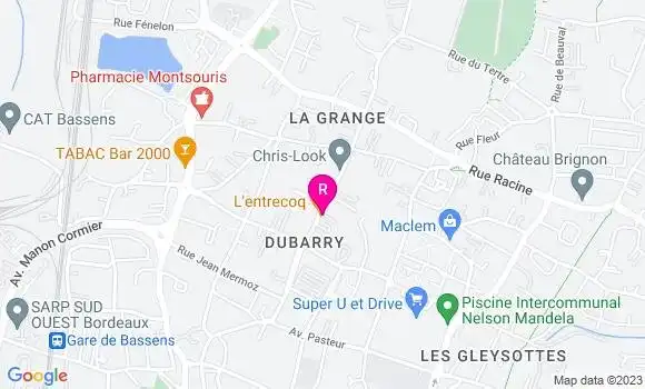 Localisation Restaurant  L