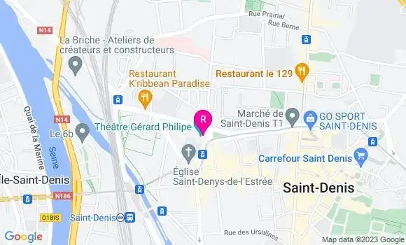 Localisation Restaurant du Théâtre Gerard Philip
