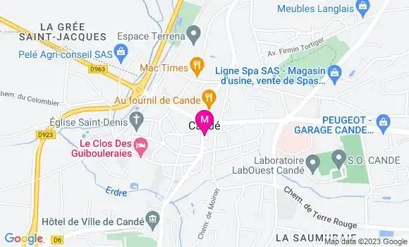Localisation Restaurant  Le Longchamp