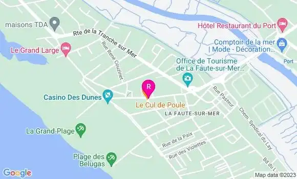 Localisation Restaurant  Le Cul de Poule