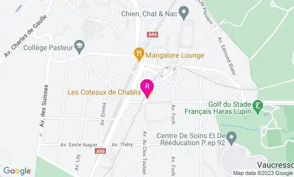 Localisation Restaurant  Les Coteaux