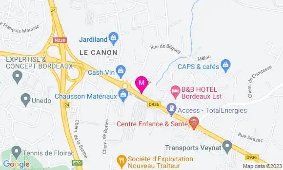 Localisation Bistrot Bistro Regent