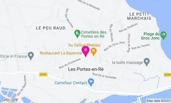 Localisation Restaurant  La Case à Vent