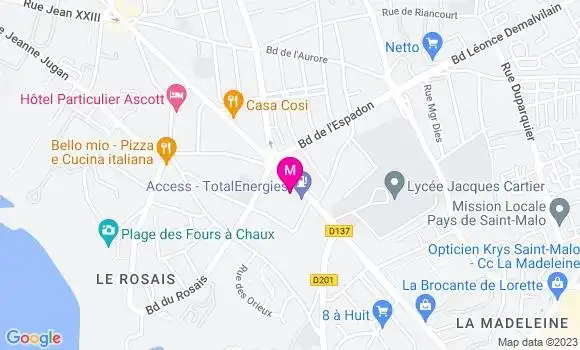 Localisation Restaurant Chinois Dao Vien