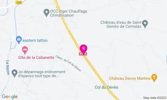 Localisation Restaurant  La Louisia