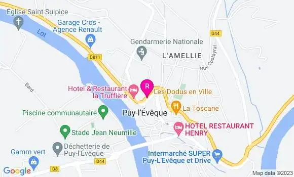 Localisation Restaurant  Les Dodus en Ville