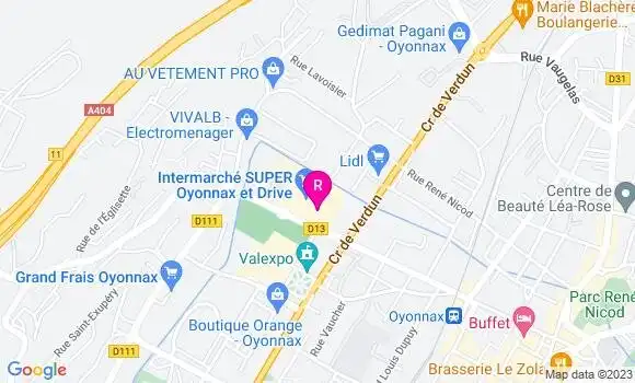 Localisation Le Bistrot du Marche