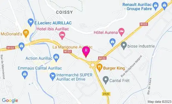 Localisation Restaurant  La Mangoune