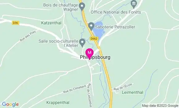 Localisation Restaurant  Au Pays de Hanau
