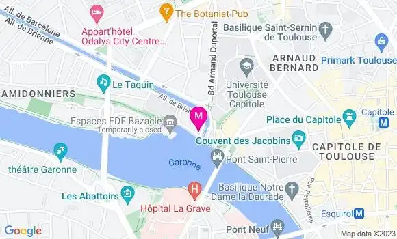 Localisation Restaurant  Le Bazacle