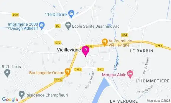 Localisation Restaurant  Le Pied