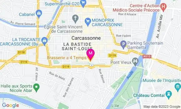 Localisation Restaurant  Le Rideau Rouge