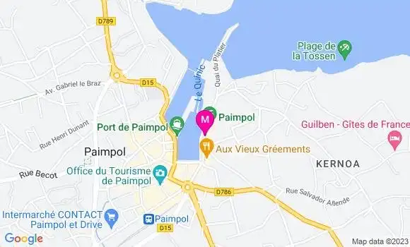 Localisation Restaurant  La Cabane sur les Quais