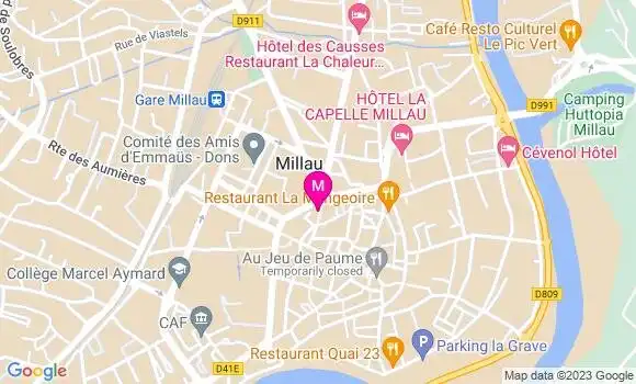 Localisation Pizzeria Le Cosy