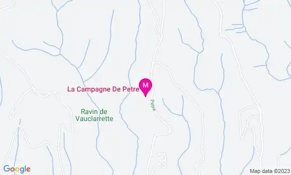 Localisation Restaurant  La Campagne de Petre
