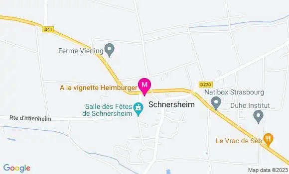 Localisation Restaurant  A la Vignette