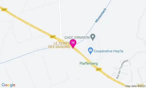 Localisation Restaurant  Le Temps des Saisons