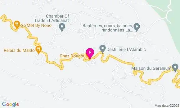 Localisation Restaurant  Chez Doudou