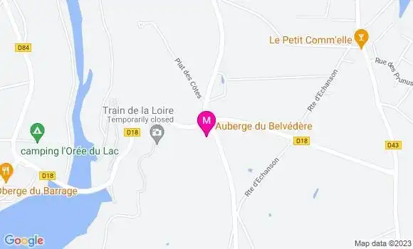 Localisation Auberge du Belvédère