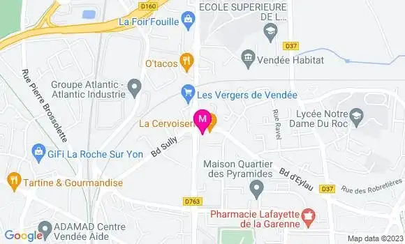 Localisation Restaurant  Villa 128