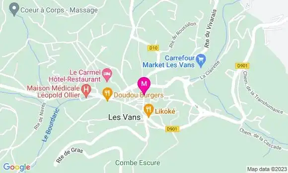 Localisation Restaurant  Le 13h