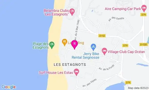 Localisation Restaurant  La Baïne des Estagnots