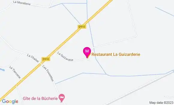 Localisation Restaurant la Guizarderie
