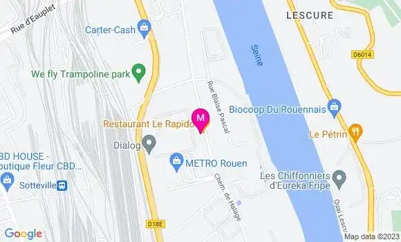 Localisation Restaurant  Le Rapido
