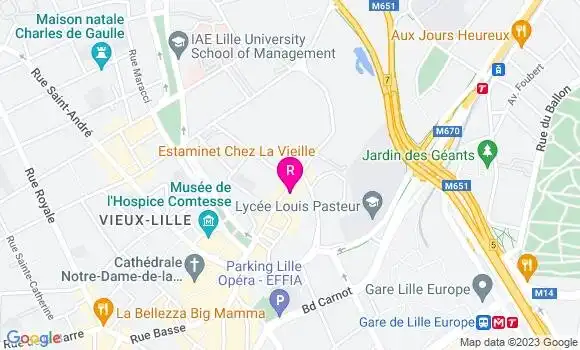 Localisation Restaurant  Chez Raoul Estaminet