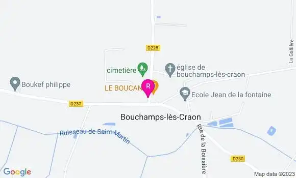 Localisation Pizzeria Le Boucane