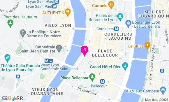 Localisation Bistrot des Célestins