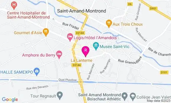 Localisation Restaurant Grill La Lanterne