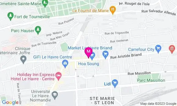 Localisation Restaurant Bar Le Panier de Cocody