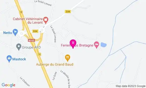 Localisation Auberge du Grand Baud