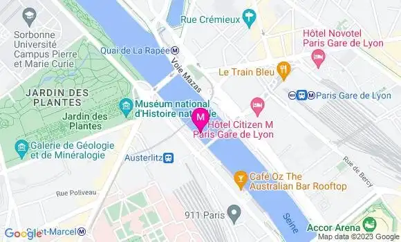 Localisation Restaurant  Off Paris Seine
