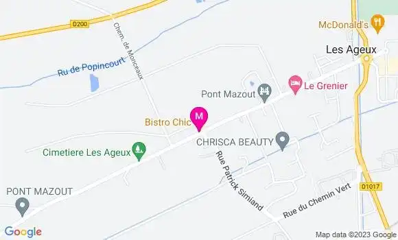 Localisation Le Bistrot Chic