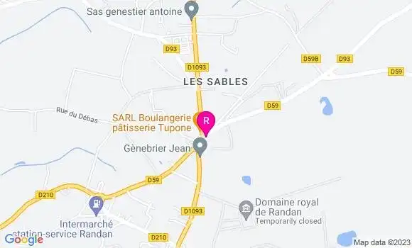 Localisation Restaurant  Le Puy de Randan