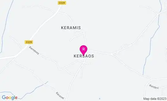 Localisation Pizzeria La Table de Keryann
